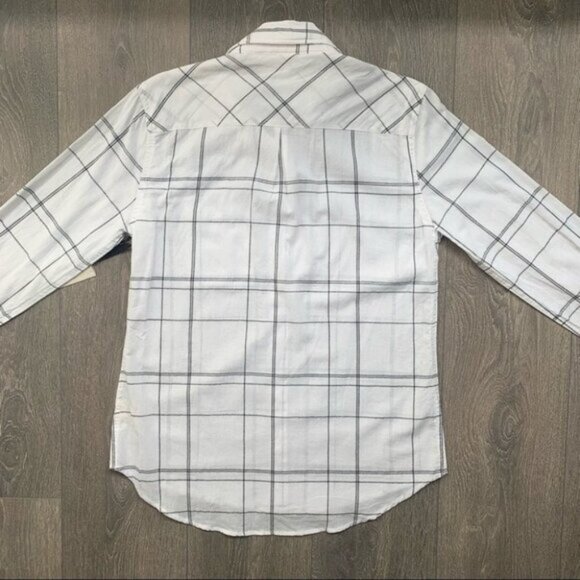 Anthropologie Ash and Ember Button Down Shirt Collared Paid Western Size Small - Picture 13 of 16